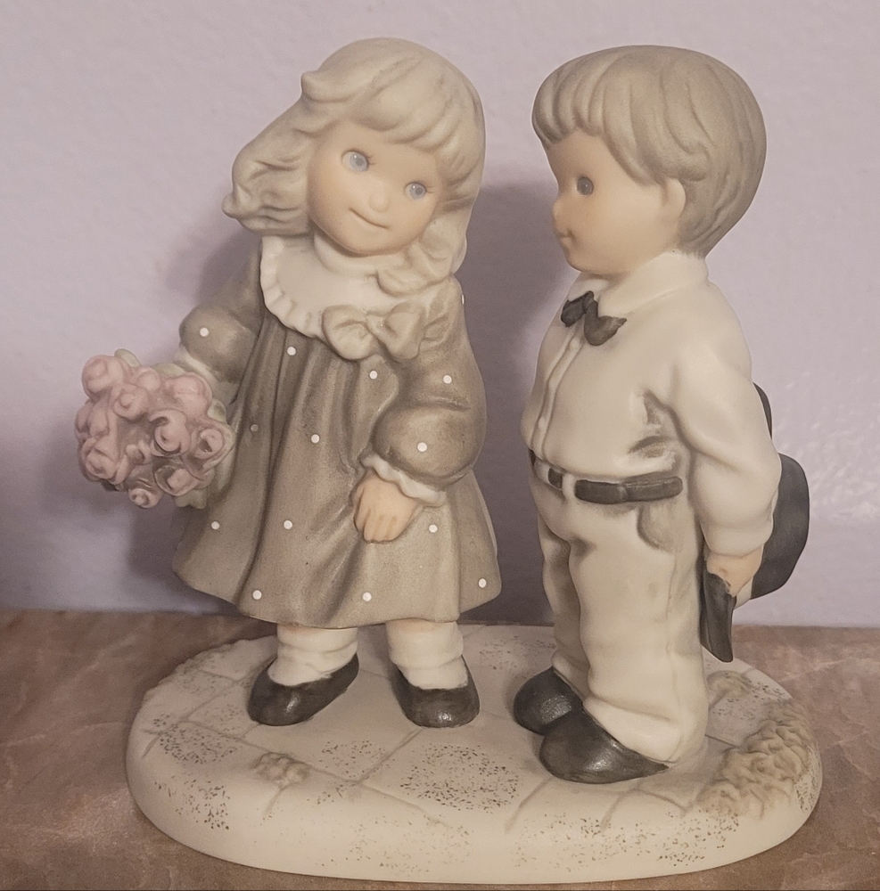 ENESCO Vintage Figurine "The Child Born on Sabbath Day" # 292184